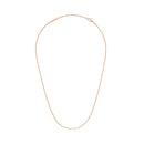 Elan Box Chain Long Rose Gold Necklace
