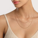 Elan Twisted Chain Short Rose Gold Necklace