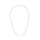 Collar largo de plata con cadena retorcida Elan
