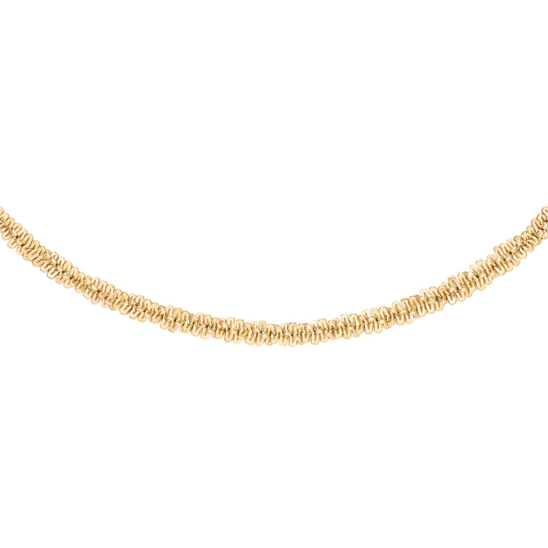 Elan Twisted Chain Long Gold Necklace