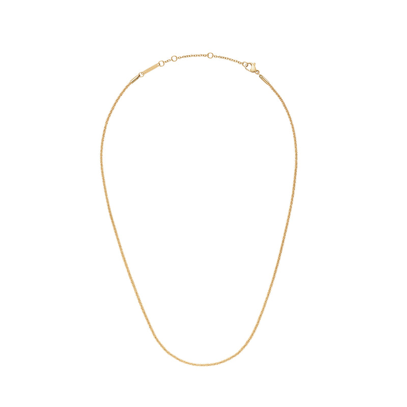 Elan Twisted Chain Long Gold Necklace