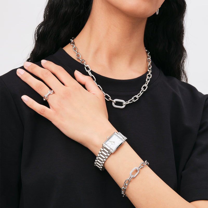 Bague Crystal Link Silver Silver