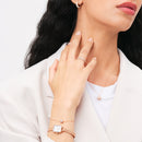 Rose Gold Crystal Pavé Necklace