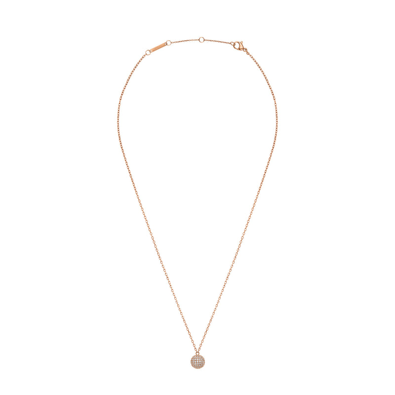 Rose Gold Crystal Pavé Necklace