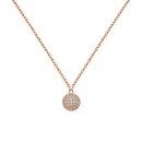 Rose Gold Crystal Pavé Necklace