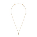 Pave Crystal Pendant Gold Necklace
