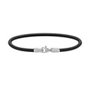 Bracelet Leather Sheffield Silver