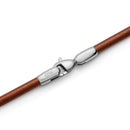 Bracelet Leather 2.8 St Mawes 195Mm Silver