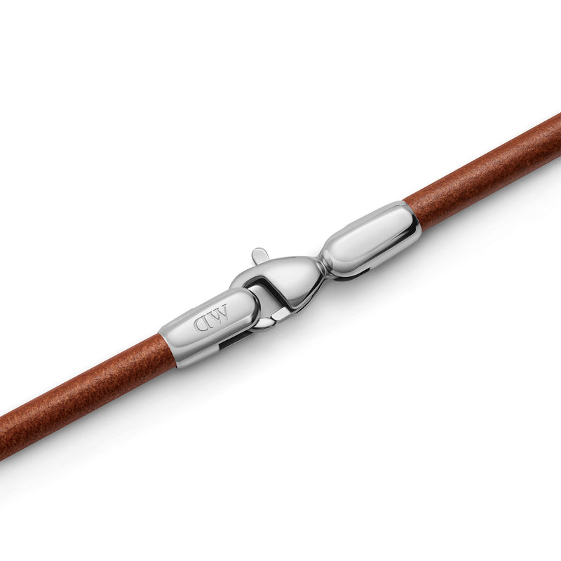 Bracelet Leather 2.8 St Mawes 195Mm Silver