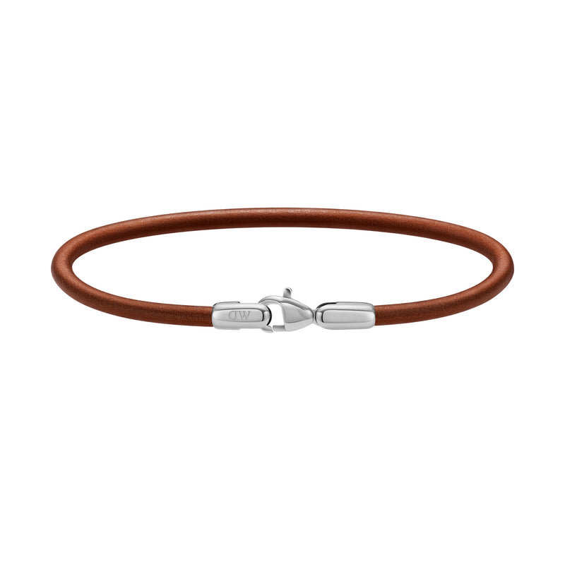 Bracelet Leather 2.8 St Mawes 195Mm Silver