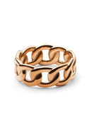 Anillo de Cadena de Oro Rosa