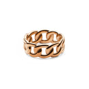 Anillo de Cadena de Oro Rosa