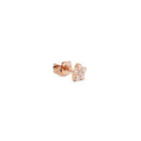 Micro Crystal Star Earring Rose Gold