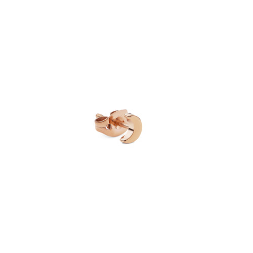 Micro Moon Rose Gold Earring