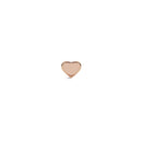 Micro Heart Rose Gold Earring