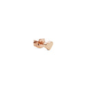 Micro Heart Rose Gold Earring