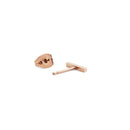 Micro Crystal Line Rose Gold Earring