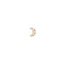 Pendiente Luna Micro Cristal Oro