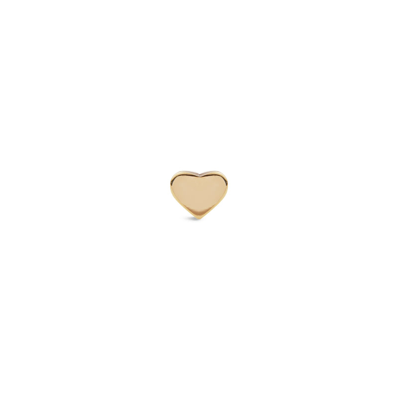 Micro Heart Gold Earring