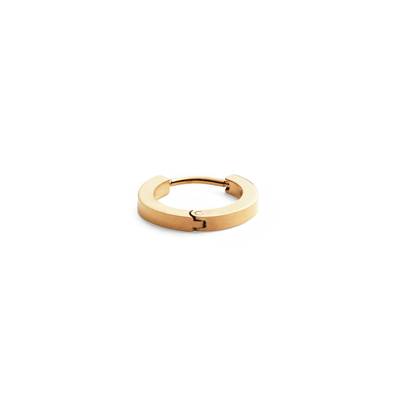 Micro Hoop Gold Earring