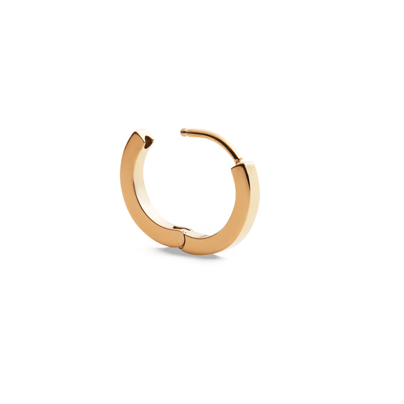 Micro Hoop Gold Earring