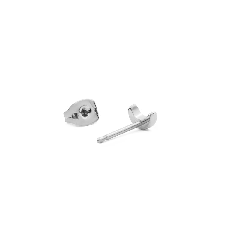 Pendiente Micro Luna Plata