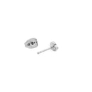 Micro Heart Silver Earring