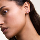 Micro Hoop Silver Earring