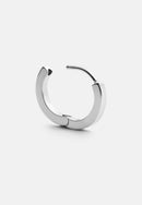 Micro Hoop Silver Earring