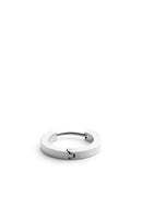 Micro Hoop Silver Earring