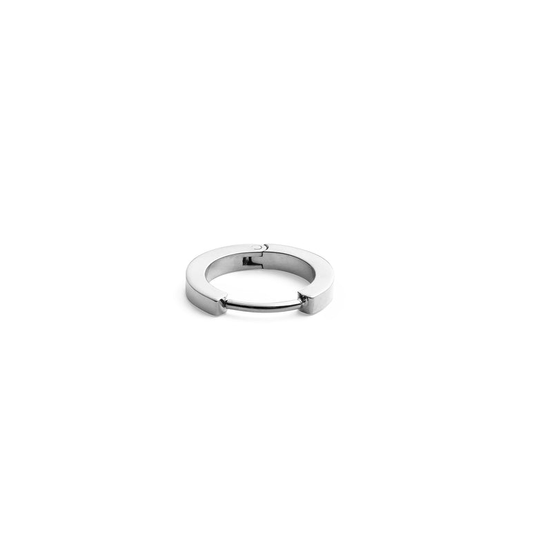 Micro Hoop Silver Earring