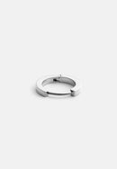 Micro Hoop Silver Earring
