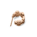 Link Inspired 5 Rows Rose Gold Earrings