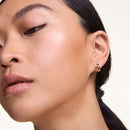 Link Inspired 5 Rows Rose Gold Earrings