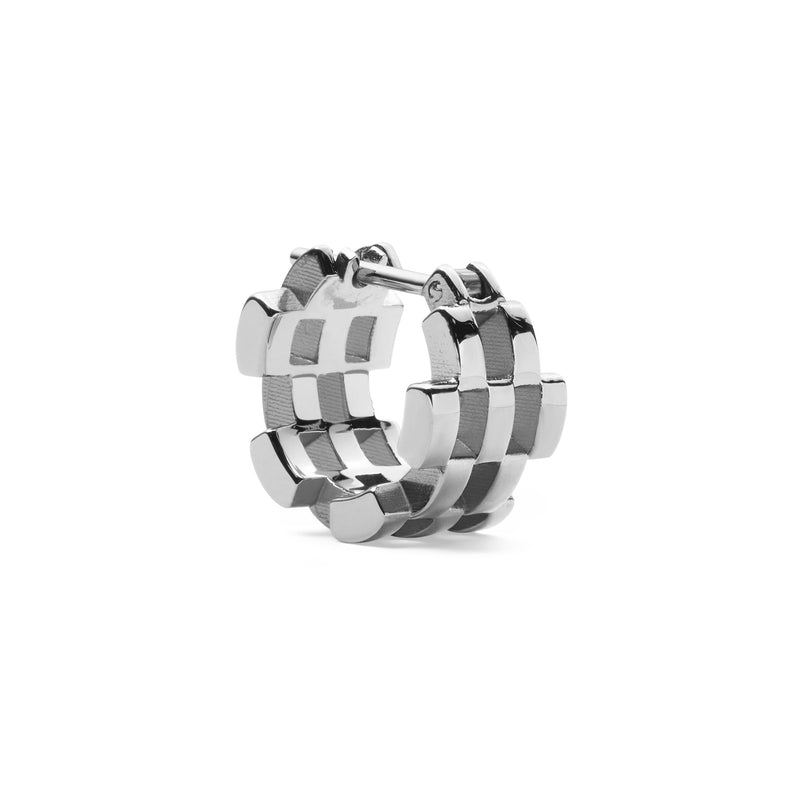 Link Inspired 5 Rows Silver Earrings