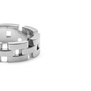Link Inspired 3 Rows Silver Ring