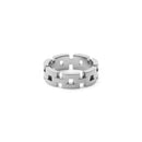Link Inspired 3 Rows Silver Ring
