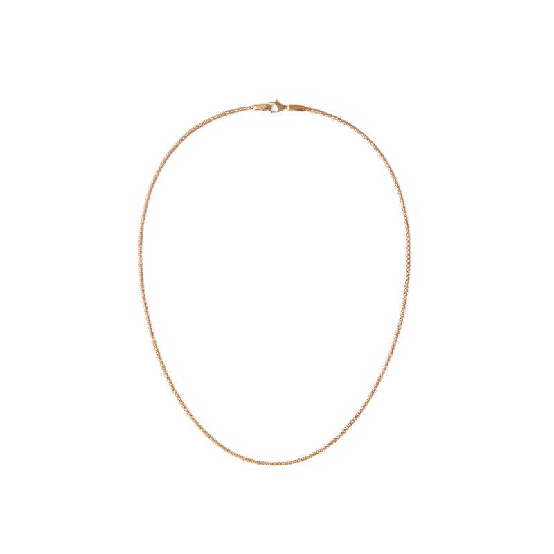 Collar Tide Malla 1.8 Oro Rosa