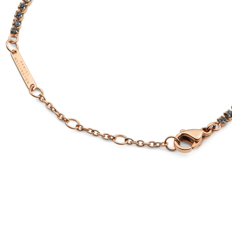 Classic Tennis Bracelet Nightfall Rose Gold