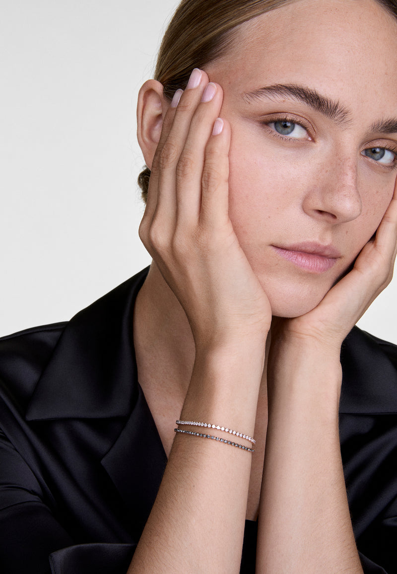 Classic Tennis Bracelet Nightfall Rose Gold