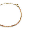 Classic Tennis Bracelet Apricot Gold