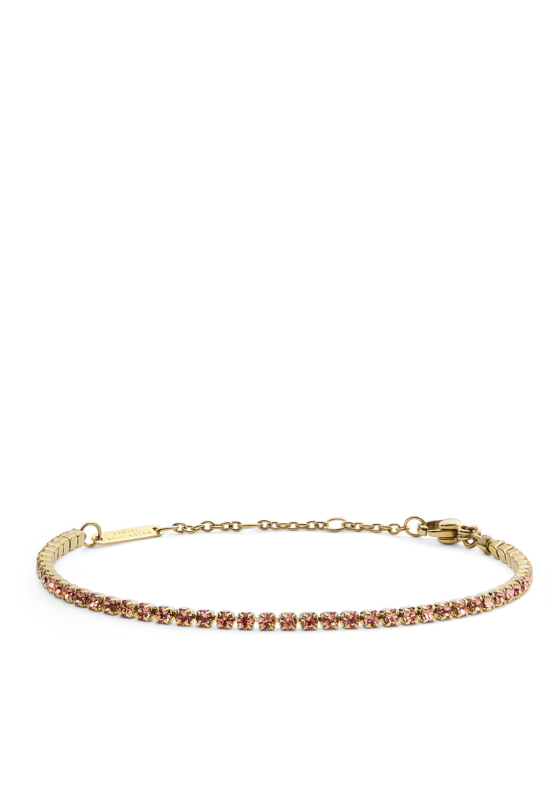 Classic Tennis Bracelet Apricot Gold