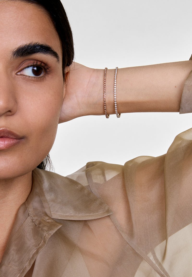 Classic Tennis Bracelet Apricot Gold