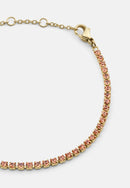 Classic Tennis Bracelet Apricot Gold