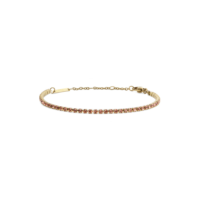 Classic Tennis Bracelet Apricot Gold