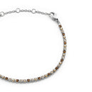 Classic Tennis Honey Combo Silver Bracelet