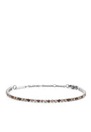Classic Tennis Honey Combo Silver Bracelet