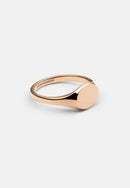 Anillo Mini Sello Clásico Oro Rosa