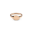 Anillo Mini Sello Clásico Oro Rosa