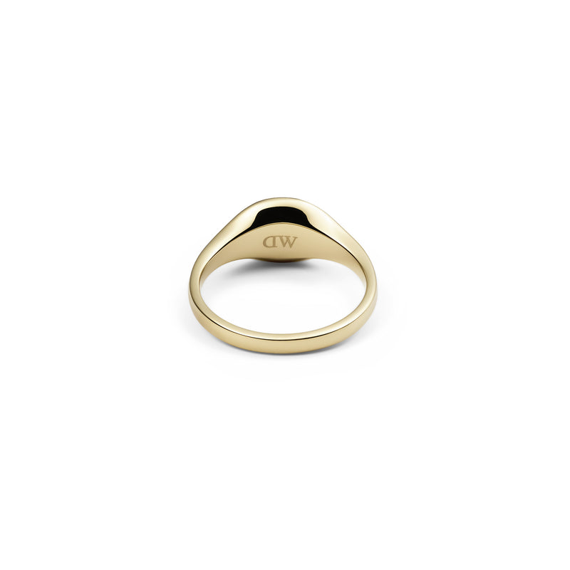 Anillo Clásico Mini Sello De Oro